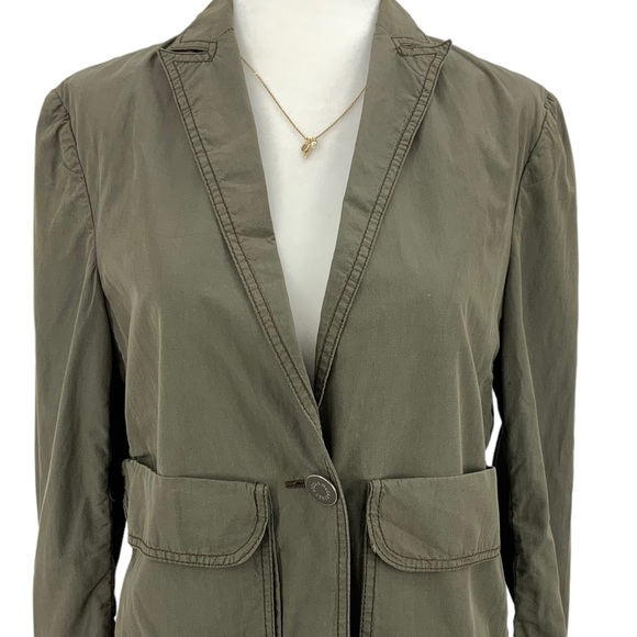 Stella McCartney Green Khaki Cotton Jacket D4 - Picture 2 of 11